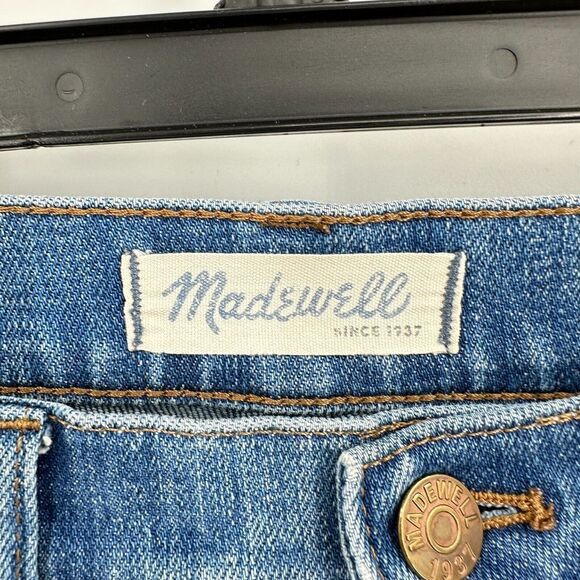 Madewell Flea Market Flare Jeans Womens 29 Blue Denim Stretch High Rise Minimal - Picture 5 of 9